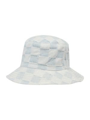 Džínsový kockovaný bavlnený klobúk Leger By Lena Gercke - modrá