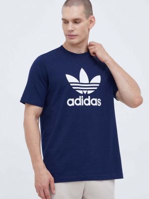 Памучна тениска с дълъг ръкав с принт Adidas Originals