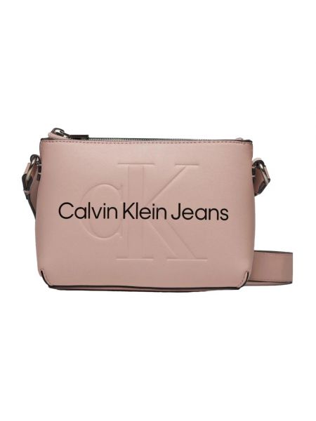 Torba na ramię Calvin Klein Jeans różowa
