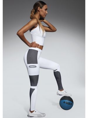 Αθλητικό παντελόνι με στενή εφαρμογή Bas Bleu γκρι