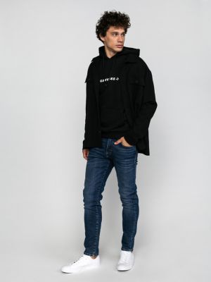 Sweatshirt mit print Converse schwarz