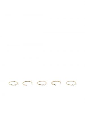 Žiedas su karoliukais Isabel Marant auksinė