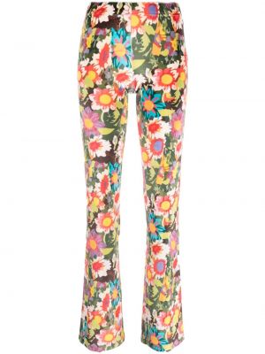 Pantaloni cu model floral cu imagine Siedres verde