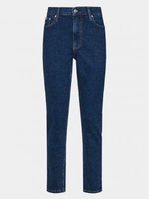 Boyfriend tipo džinsai Calvin Klein Jeans mėlyna