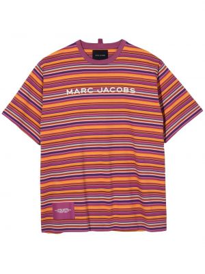 Overdimensjonert stripete t-skjorte Marc Jacobs oransje