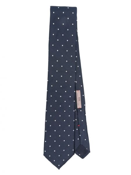 Puntíkatá hedvábná kravata Lady Anne modrá