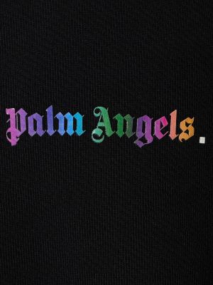 Bluza dresowa bawełniana Palm Angels czarna