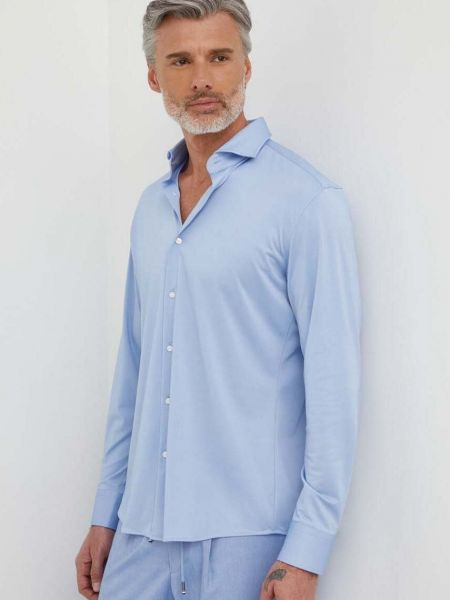 Koszula slim fit Hugo Boss niebieska