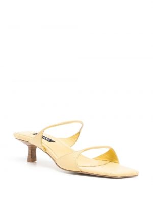 Kožené sandály Senso žluté