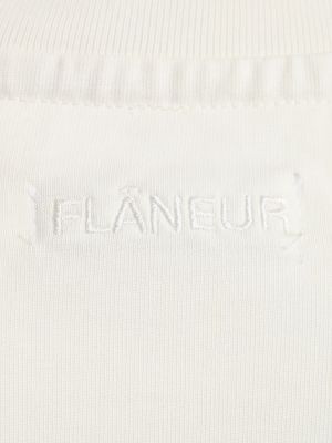Памучна тениска Flâneur бяло