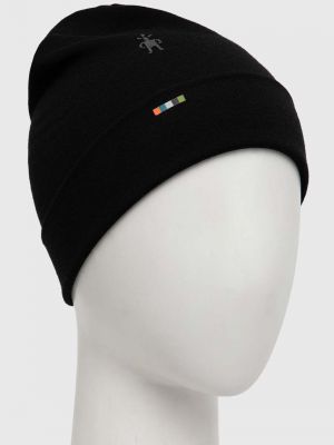 Dzianinowa czapka wełniana z wełny merino Smartwool czarna