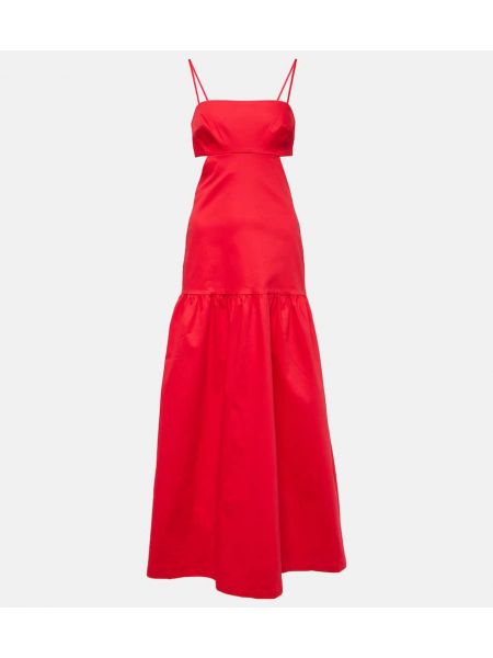 Sukienka długa bawełniana Adriana Degreas czerwona