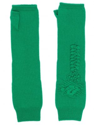 Kašmírové rukavice Barrie zelené