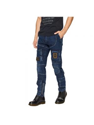 Skinny jeans mit taschen Aeronautica Militare blau
