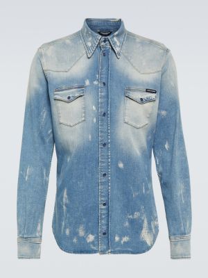 Distressed jeanshemd Dolce&gabbana