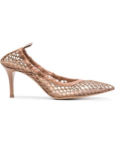 Mesh pumps Gianvito Rossi brun