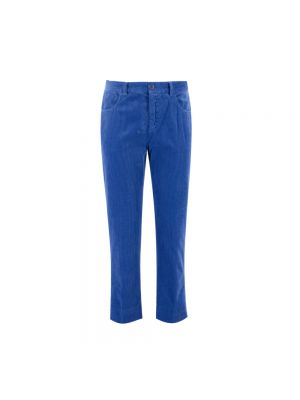 Spodnie slim fit Aspesi niebieskie