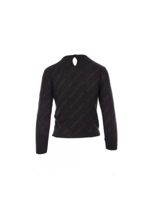 Sweter z nadrukiem Balenciaga czarny