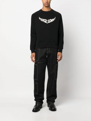 Sweatshirt aus baumwoll mit print Zadig&voltaire schwarz