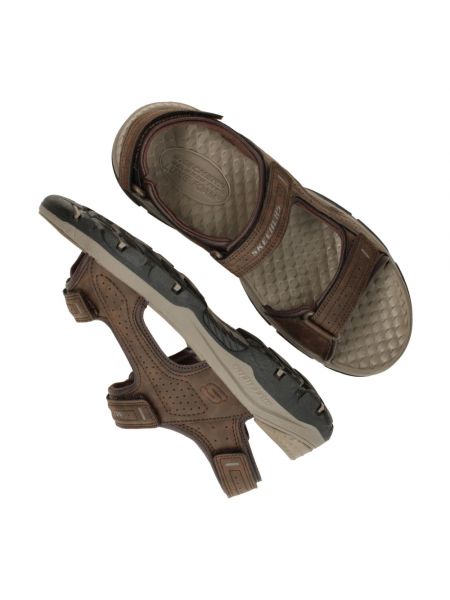 Sandalias sin tacón Skechers marrón