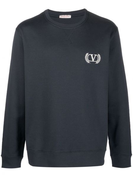 Brodert sweatshirt Valentino blå