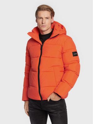 Pernata jakna Calvin Klein narančasta