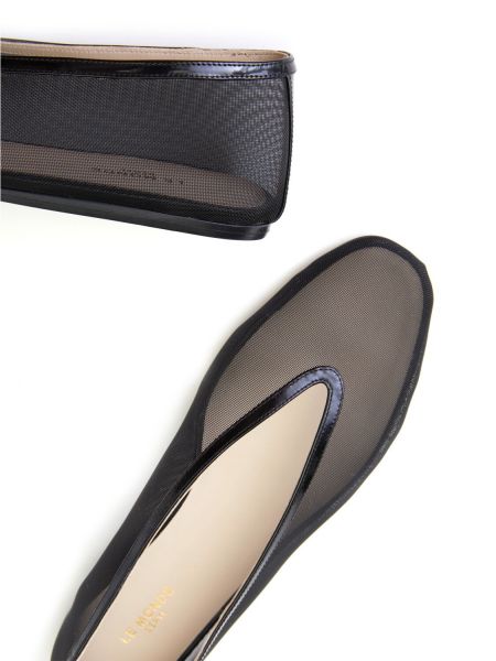 Domáce papuče so sieťovinou Le Monde Beryl čierna
