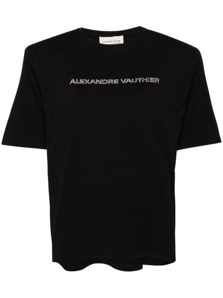 T-shirt Alexandre Vauthier schwarz
