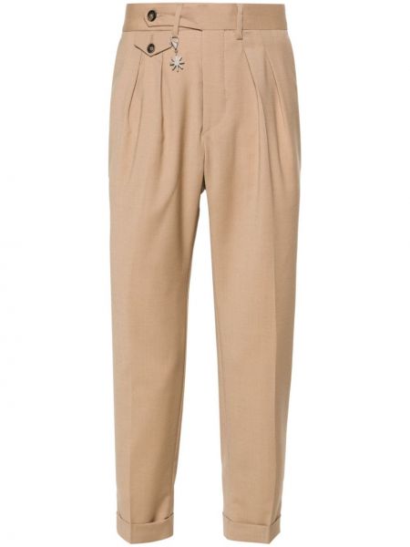 Pantalon plissé Manuel Ritz marron
