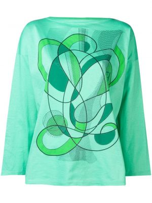 Camiseta con estampado abstracto Fendi Pre-owned verde