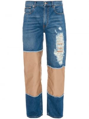 Distressed straight jeans Jw Anderson blau