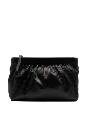 Lær clutch Isabel Marant svart