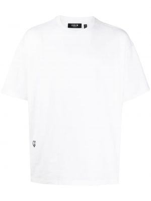 T-shirt en coton à imprimé de motif coeur Five Cm blanc