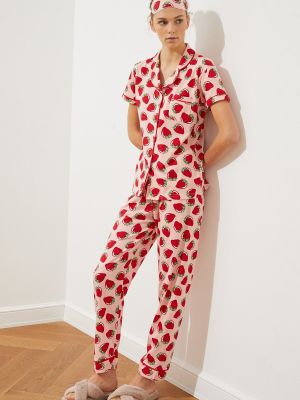 Pidžama ar tropisku rakstu Trendyol