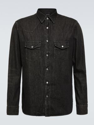 Дънкова риза Tom Ford черно
