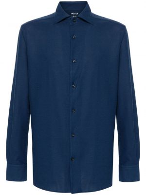 Chemise avec manches longues Boggi Milano bleu