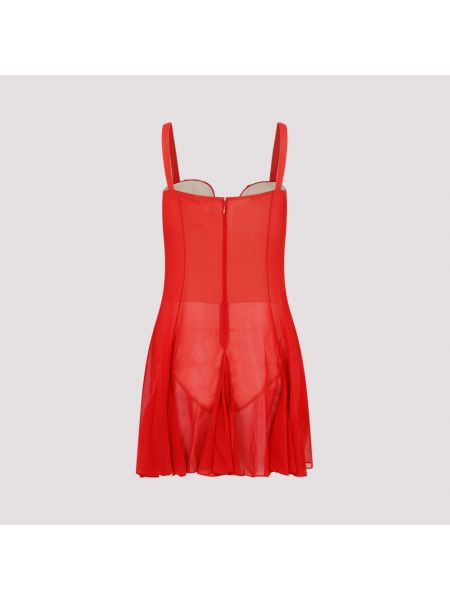 Mini vestido asimétrico Nensi Dojaka rojo