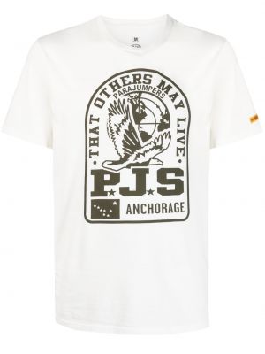 T-shirt mit print Parajumpers weiß