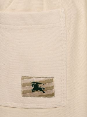 Pantaloncini di cotone in jersey Burberry