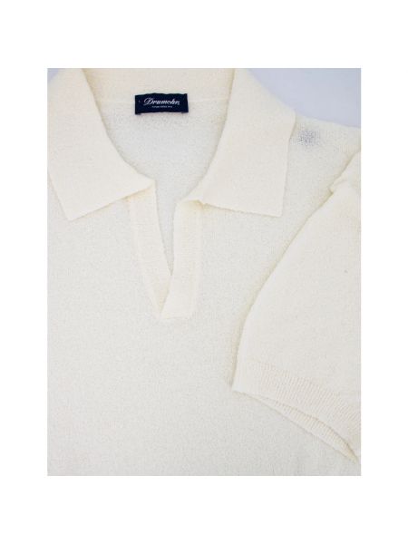 Camisa de algodón Drumohr blanco
