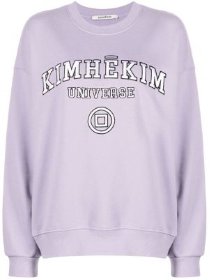 Sweat brodé à imprimé Kimhekim violet