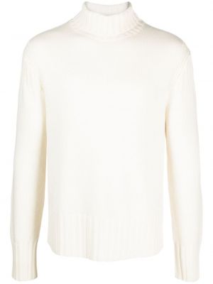 Vlnený sveter Emporio Armani biela