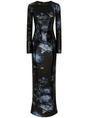 Virágos estélyi ruha nyomtatás Dolce & Gabbana
