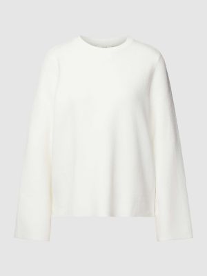 Dzianinowy sweter z wiskozy Object biały