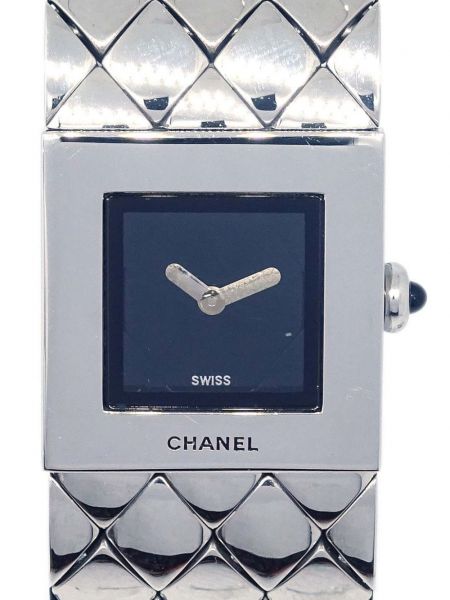 Montres matelassées Chanel Pre-owned bleu