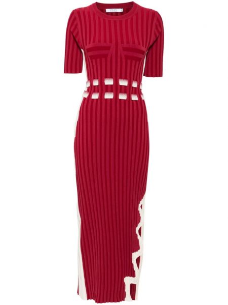 Kleid mit plisseefalten Ph5 rot