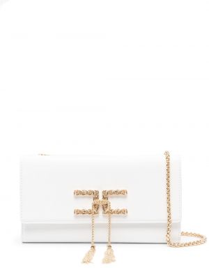 Чанта тип „портмоне“ Elisabetta Franchi бяло