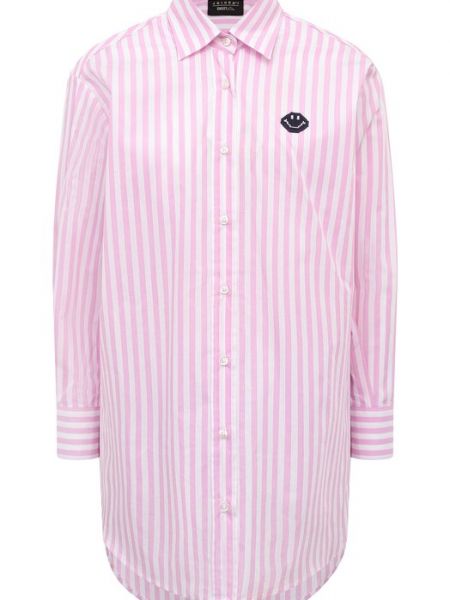 Хлопковая рубашка Joshua Sanders розовая