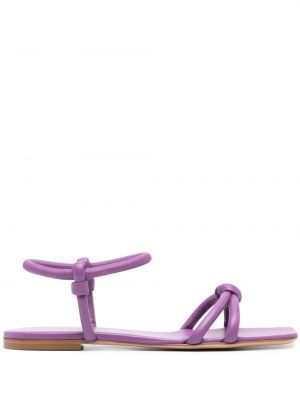 Sandale din piele Gianvito Rossi violet