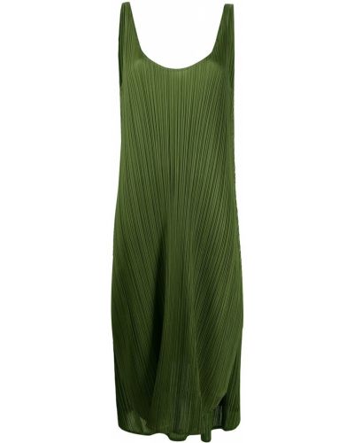 Платье Pleats Please By Issey Miyake, зеленое